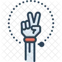 Gesture Hand Victory Icon