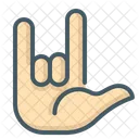 Gesture Hand Horns Icon