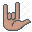 Gesture Hand Horns Icon