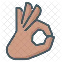 Gesture Hand Ok Icon