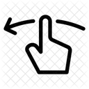 Gesture Swipe Horizontal Left Icon