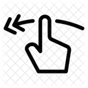 Gesture Swipe Horizontal Left Icon