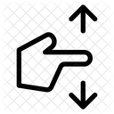 Gesture Swipe Vertical Icon