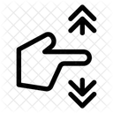 Gesture Swipe Vertical Icon