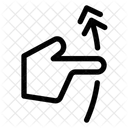 Gesture Swipe Vertical Up Icon
