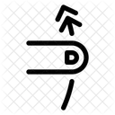 Gesture Swipe Vertical Up Icon