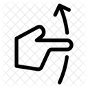 Gesture Swipe Vertical Up Icon