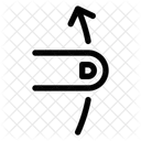 Gesture Swipe Vertical Up Icon