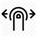 Gesture Tap Swipe Horizontal Icon