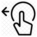 Gesture tap swipe left  Icon
