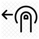Gesture tap swipe left  Icon