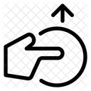 Gesture tap swipe up  Icon