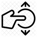 Gesture tap vertical expand  Icon