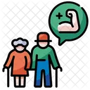 Gesundes altes Ehepaar  Symbol
