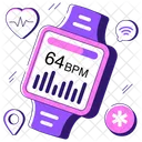 Gesundheitstracker Smartwatch Smartband Symbol