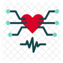 Gesundheitsuberwachung KI Tracking Intelligente Gesundheitsversorgung Symbol