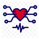 Gesundheitsuberwachung KI Tracking Intelligente Gesundheitsversorgung Symbol