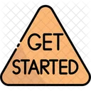 Get Started Button Click Icon