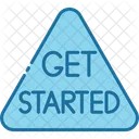 Get Started Click Button Icon