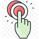 Get Started Button Click Icon