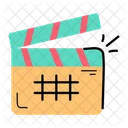 Get this doodle icon of clapperboard  Icon