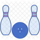 Geteilt Geteiltes Bowling Bowling Symbol