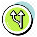 Aufwartspfeile Teilen Pfeilspitze Richtungspfeil Symbol
