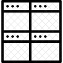 Geteilt Vier Quadrat Symbol