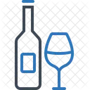 Getranke Wein Flasche Symbol