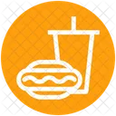 Getrank Und Burger Burger Cola Symbol