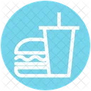 Getrank Und Burger Burger Cola Symbol