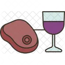 Getränke und Essen  Symbol