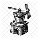 Getreidemuhle Maschine Ausrustung Symbol