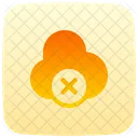 Getrennter Cloud-Speicher  Symbol