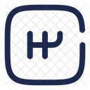 Getriebequadrat Transport Fahrzeug Symbol