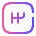Getriebequadrat Transport Fahrzeug Symbol