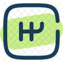 Getriebequadrat Transport Fahrzeug Symbol