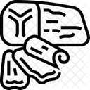 Getrocknetes Rindfleisch  Symbol