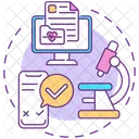 Getting results online  Icon
