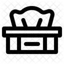 Taschentuch Box Badezimmer Symbol