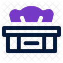 Taschentuch Box Badezimmer Symbol