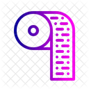 Seidenpapier Papier Rolle Symbol