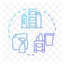 Gewerbliche Reinigung  Symbol