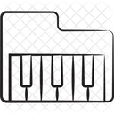 Klavier Musik Instrument Icon