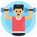 Gewichtheben Training Fitnessgerate Symbol