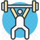 Gewichtheben Bodybuilder Fitnessstudio Symbol