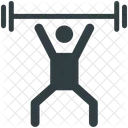 Gewichtheben Bodybuilder Fitnessstudio Symbol