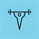 Gewichtheben Training Fitnessstudio Symbol