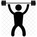 Gewichtheben Olympische Spiele Bodybuilding Symbol