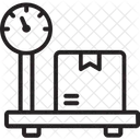 Waage Kraftmaschine Logistik Symbol